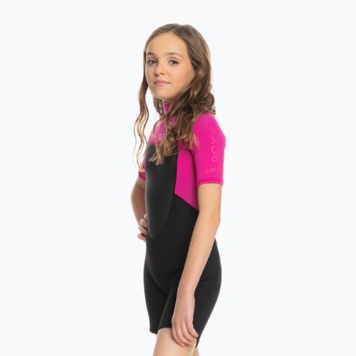 Spumă de înot pentru copii ROXY 2/2 Prologue Girl BZ SS SP FL 2021 festival fuchsia