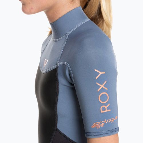 Spumă de înot pentru copii ROXY 2/2 Prologue Girl BZ SS SP FL 2021 cloud black/powderdgrey/sunglow