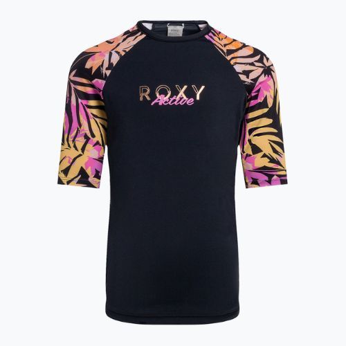 Tricoul de înot pentru copii ROXY Active Joy Lycra 2021 anthracite zebra jungle girl