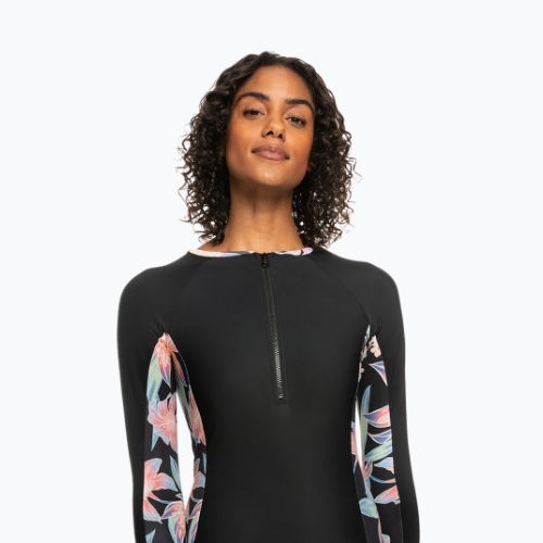 Costum de baie dintr-o singură piesă pentru femei ROXY Active Onesie 2021 anthracite zebra jungle