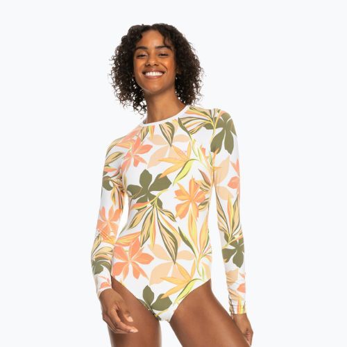 Costum de baie dintr-o singură piesă pentru femei ROXY Print Mix Solid 2021 bright white subtly salty flat