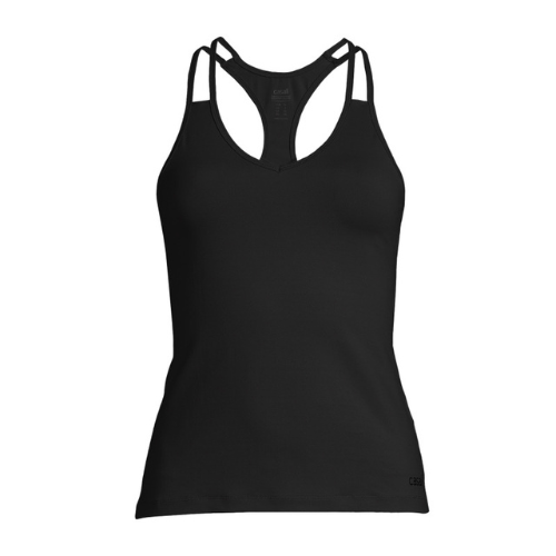 Casall V-Neck Racerback rezervor de antrenament pentru femei negru 22154