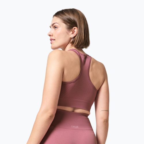 Casall Essential Block Seamless Sport top de antrenament pentru femei roz 22114
