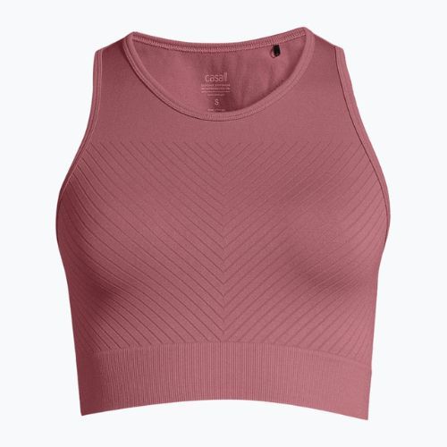 Casall Essential Block Seamless Sport top de antrenament pentru femei roz 22114