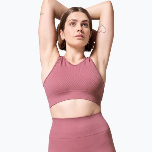 Casall Essential Block Seamless Sport top de antrenament pentru femei roz 22114