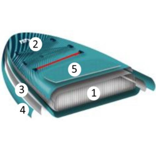 Aqua Marina Vibrant Youth 8'0" galben SUP bord BT-19VIP