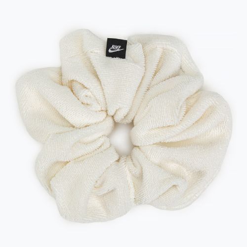 Cravată de păr Nike Gathered Hair Tie Mare Terry alb N1008236