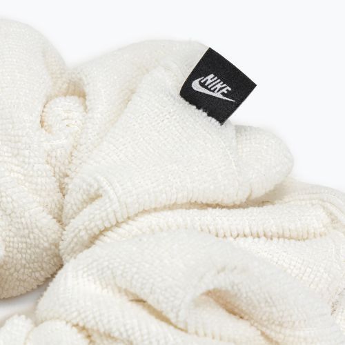 Cravată de păr Nike Gathered Hair Tie Mare Terry alb N1008236