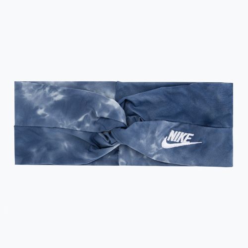 Bandă de cap Nike Twist Knot Tie Dye albastru N1008232-421