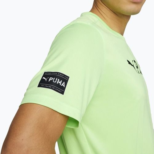 Tricou de antrenament pentru bărbați PUMA Fit Logo Cf Graphic verde 523098 34
