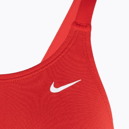 Costum de baie dintr-o singură piesă pentru femei Nike Hydrastrong Solid Fastback roșu NESSA001-614