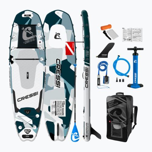 SUP bord Cressi Tiger Shark Multitask iSUP 10'2" gri NA041025