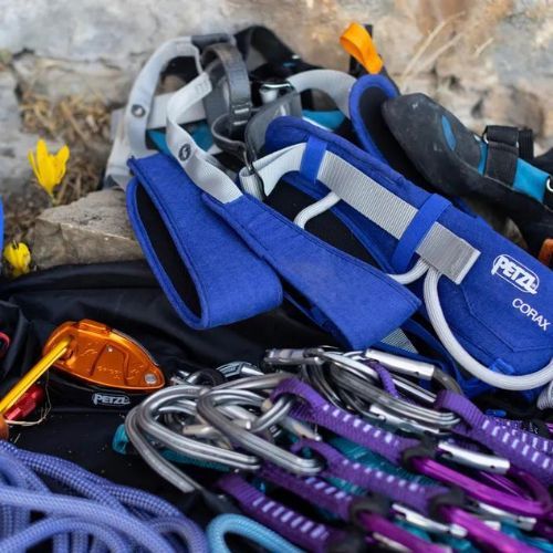 Petzl Corax ham de alpinism albastru închis C051BA00