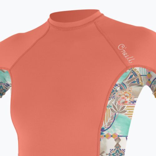 Cămașă de baie pentru femei O'Neill Side Print Rash Guard portocaliu 5405S