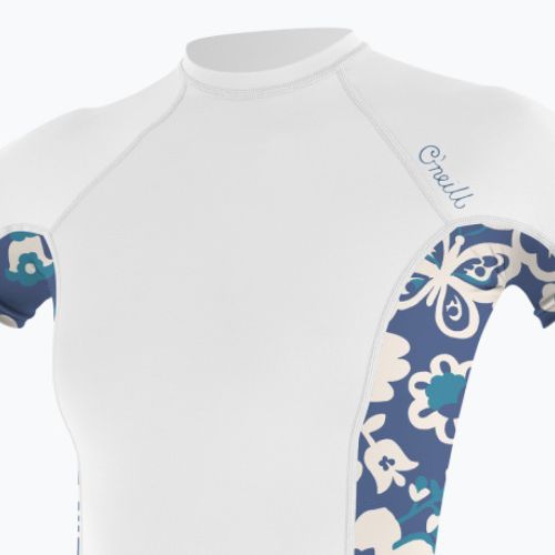 Cămașă de baie pentru femei O'Neill Side Print Rash Guard alb 5405S
