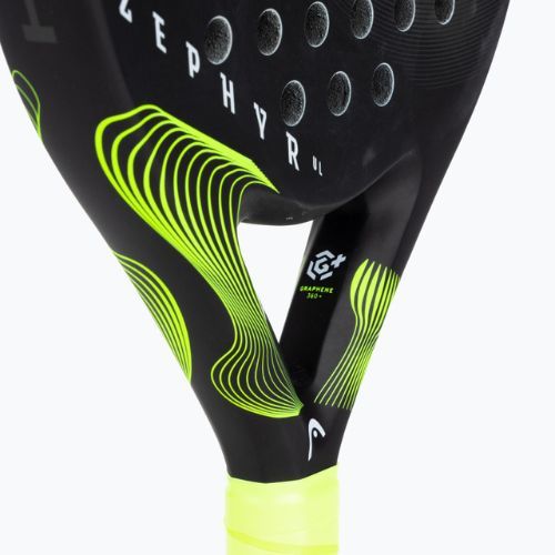 Rachetă de padel HEAD Zephyr UL 2023 negru și galben 225053