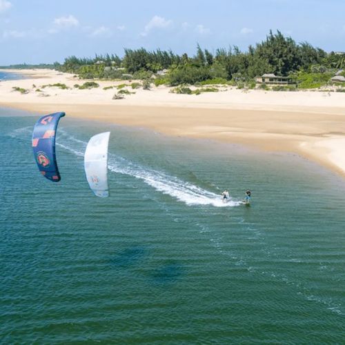 Kitesurfing zmeu DUOTONE Evo gri-albastru 44220-3003