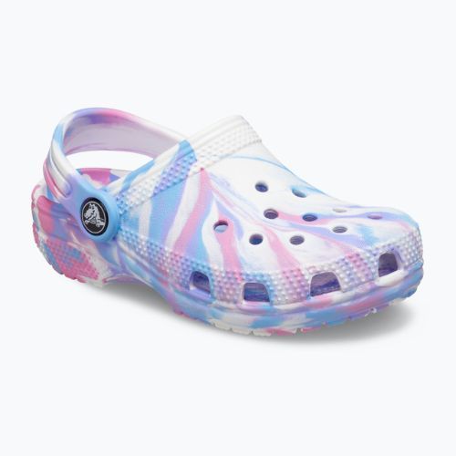 Crocs Classic Marbled Clog T - flip-flops colorați pentru copii 206838-102