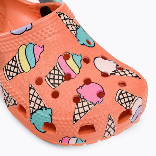 Copii Crocs Classic Pool Party Clog T orange 207846-83E flip flop pentru copii