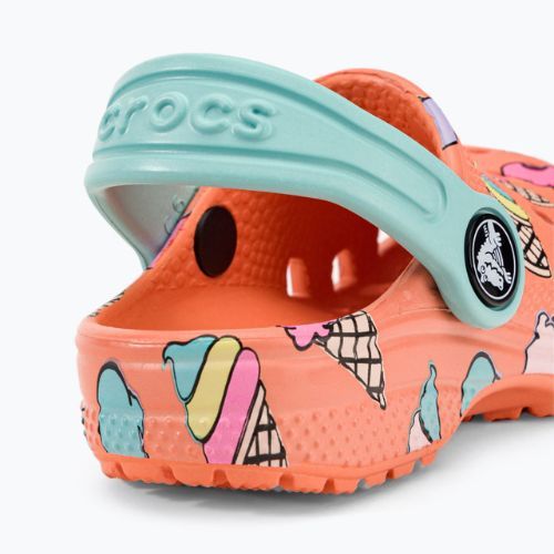 Copii Crocs Classic Pool Party Clog T orange 207846-83E flip flop pentru copii