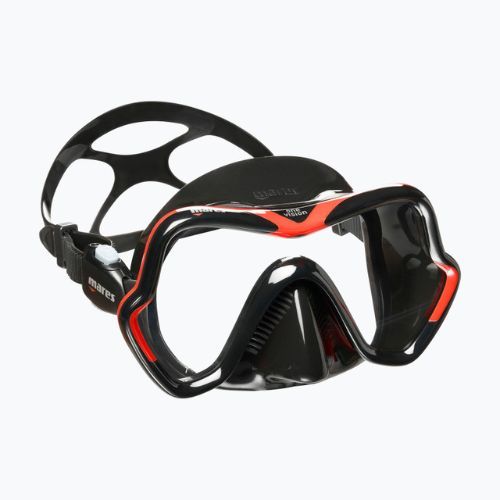 Mares One Vision mască de scufundări negru/roșu 411046