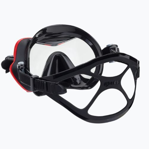 Mares One Vision mască de scufundări negru/roșu 411046