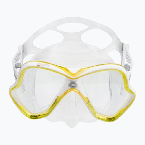 Mască de scufundări Mares X-Vision galben transparent 411053