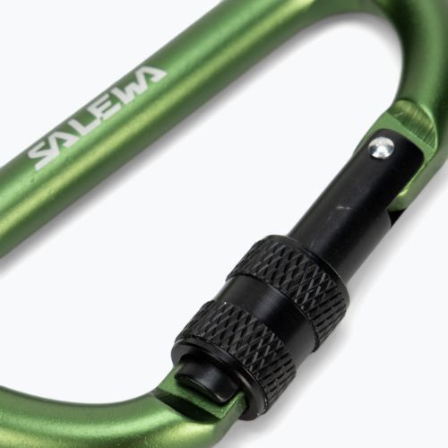 Salewa D-Shape Carbiner cu șurub verde 00-0000034102