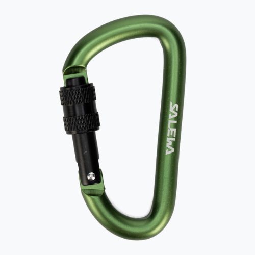 Salewa D-Shape Carbiner cu șurub verde 00-0000034102