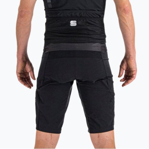 Pantaloni scurți de ciclism Sportful Supergiara Overshort pentru bărbați negru 1120507.002