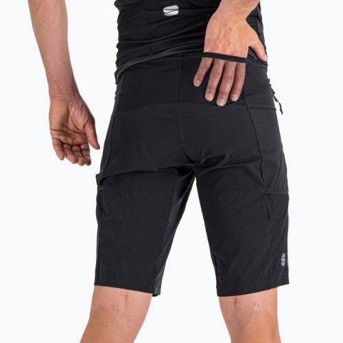 Pantaloni scurți de ciclism Sportful Supergiara Overshort pentru bărbați negru 1120507.002