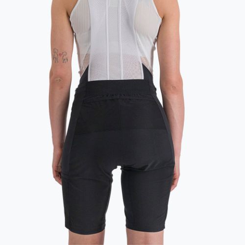 Pantaloni scurți de ciclism Sportful Supergiara Overshort pentru femei, negru 1120510.002