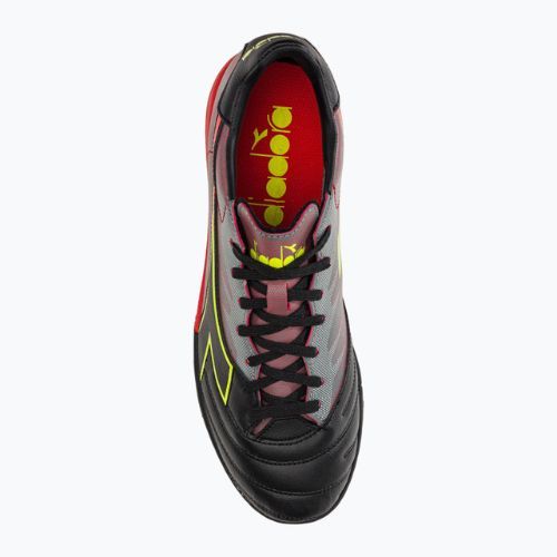 Ghete de fotbal pentru bărbați Diadora Brasil Elite Veloce R TFR negru și roșu DD-101.179182-D0136-40