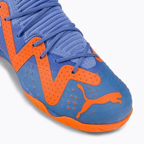 PUMA Future Match IT+Mid JR ghete de fotbal pentru copii albastru/portocaliu 107198 01
