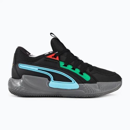 PUMA Court Rider Chaos Chaos Block Party bărbați pantofi de baschet negru 378265 01