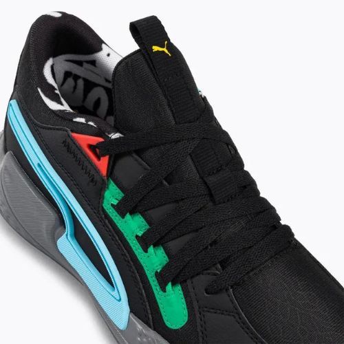 PUMA Court Rider Chaos Chaos Block Party bărbați pantofi de baschet negru 378265 01