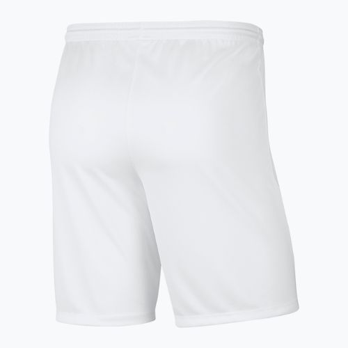 Pantaloni scurți de fotbal pentru copii Nike Dry-Fit Park III alb BV6865-100