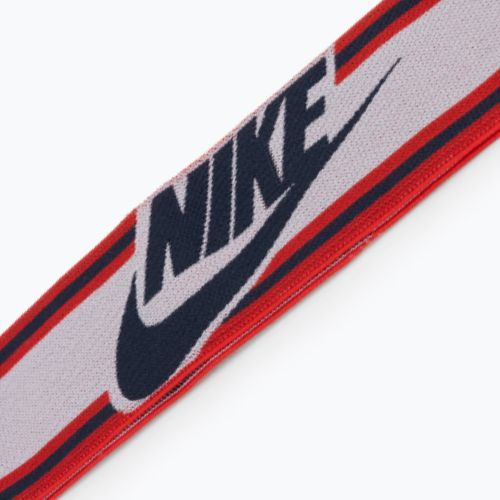 Bentiță elastică pentru bărbați Nike Elastic Headband alb și roșu N1003550-123