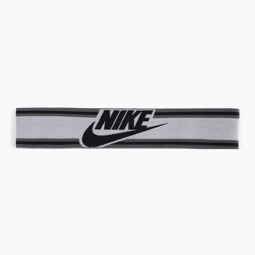 Bentiță elastică pentru bărbați Nike Elastic Headband alb și gri N1003550-147