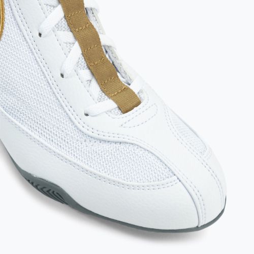 Nike Machomai alb și auriu pantofi de box 321819-170