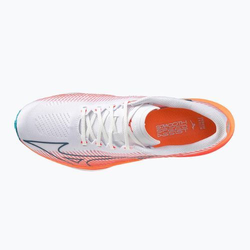 Mizuno Wave Rebellion Pro alb-portocaliu pantofi de alergare J1GC231701