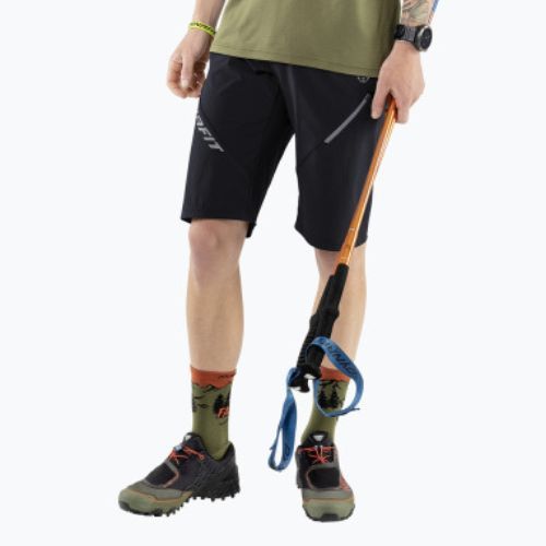 Pantaloni scurți de trekking pentru bărbați DYNAFIT Transalper Hybrid negru 08-0000071184