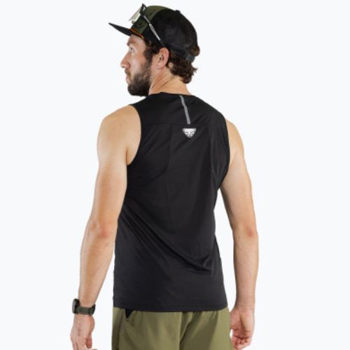 Tricou de alergare DYNAFIT Sky Tank negru pentru bărbați 08-0000071651