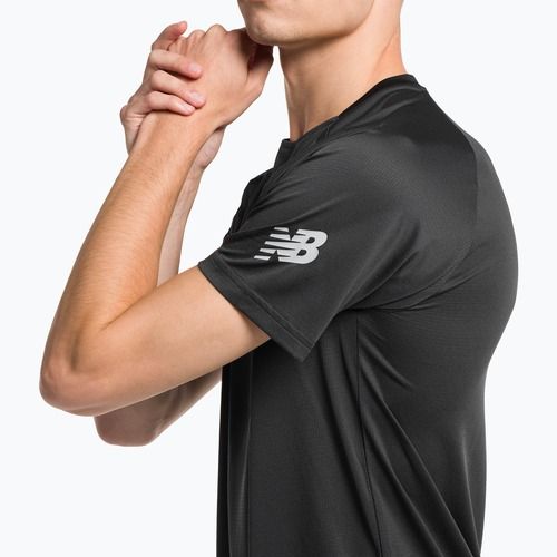 Tricou de antrenament pentru bărbați New Balance Tenacity Football Training negru MT23145PHM