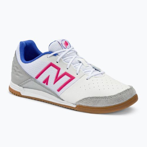 New Balance Audazo V6 Command IN ghete de fotbal pentru copii alb