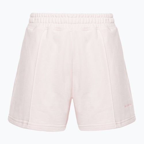 Pantaloni scurți de antrenament New Balance Athletics Nature State French Terry pentru femei, roz WS23552WAN