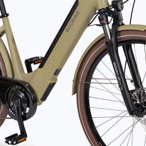 Bicicleta electrică EcoBike X-City Cappuccino/13 Ah Greenway bej 1010119