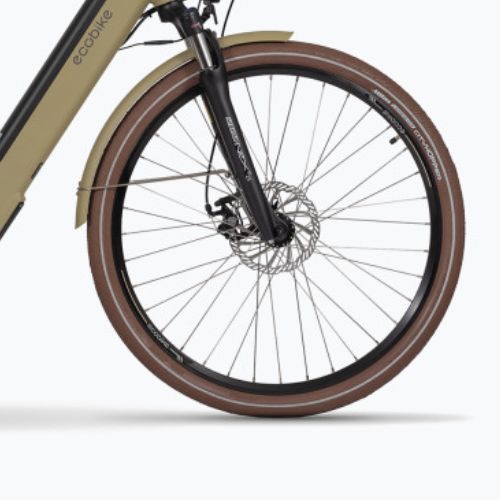 Bicicleta electrică EcoBike X-City Cappuccino/13 Ah Greenway bej 1010119