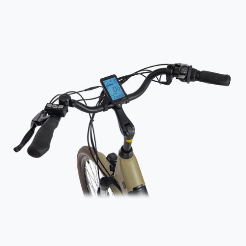 Bicicleta electrică EcoBike X-City Cappuccino/13 Ah Greenway bej 1010119