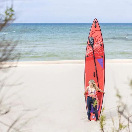 Placă SUP AQUASTIC Touring 12'6" roșie